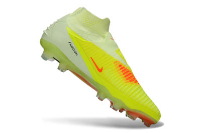 Nike Phantom 6 Elite High FG Firm Ground Soccer Cleats - Yellow/Fluorescent Yellow/Neon Orange