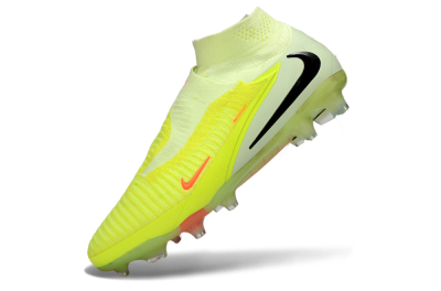 Nike Phantom 6 Elite High FG Firm Ground Soccer Cleats - Yellow/Fluorescent Yellow/Neon Orange