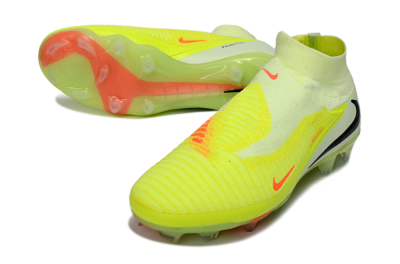 Nike Phantom 6 Elite High FG Firm Ground Soccer Cleats - Yellow/Fluorescent Yellow/Neon Orange