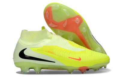 Nike Phantom 6 Elite High FG Firm Ground Soccer Cleats - Yellow/Fluorescent Yellow/Neon Orange