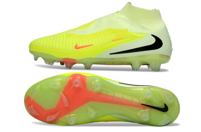Nike Phantom 6 Elite High FG Firm Ground Soccer Cleats - Yellow/Fluorescent Yellow/Neon Orange