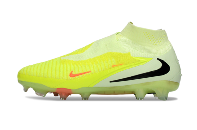 Nike Phantom 6 Elite High FG Firm Ground Soccer Cleats - Yellow/Fluorescent Yellow/Neon Orange
