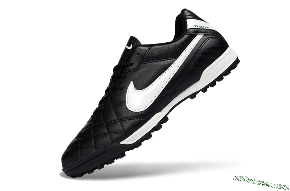 Nike Tiempo Legend 10 Elite TF Artificial Turf Soccer Shoes - Black/White/Gray 5