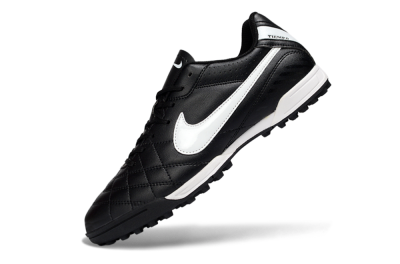 Nike Tiempo Legend 10 Elite TF Artificial Turf Soccer Shoes - Black/White/Gray