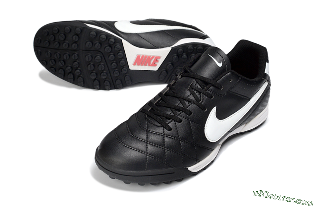 Nike Tiempo Legend 10 Elite TF Artificial Turf Soccer Shoes - Black/White/Gray 3