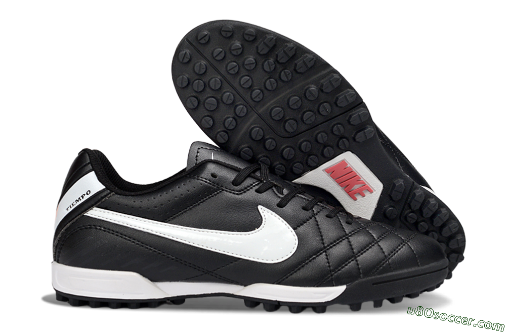 Nike Tiempo Legend 10 Elite TF Artificial Turf Soccer Shoes - Black/White/Gray 1