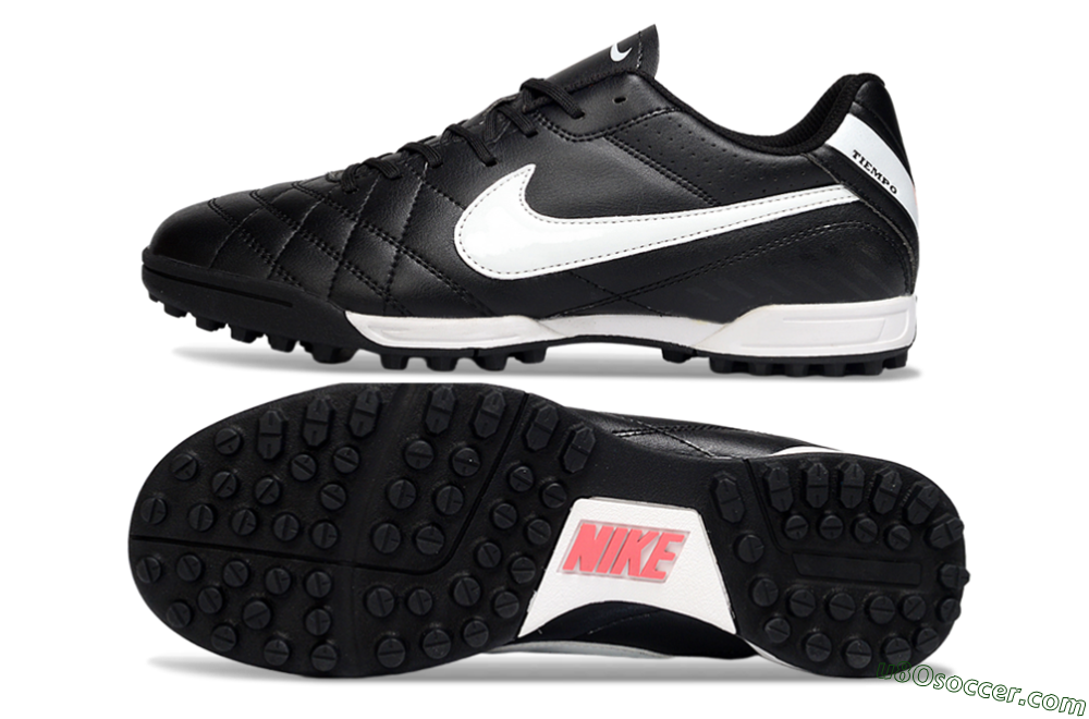 Nike Tiempo Legend 10 Elite TF Artificial Turf Soccer Shoes - Black/White/Gray 0