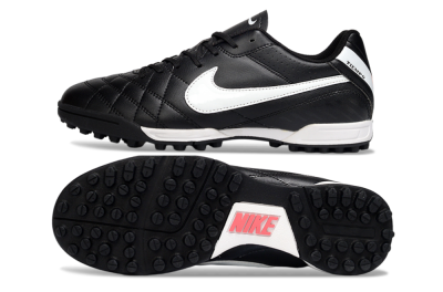 Nike Tiempo Legend 10 Elite TF Artificial Turf Soccer Shoes - Black/White/Gray