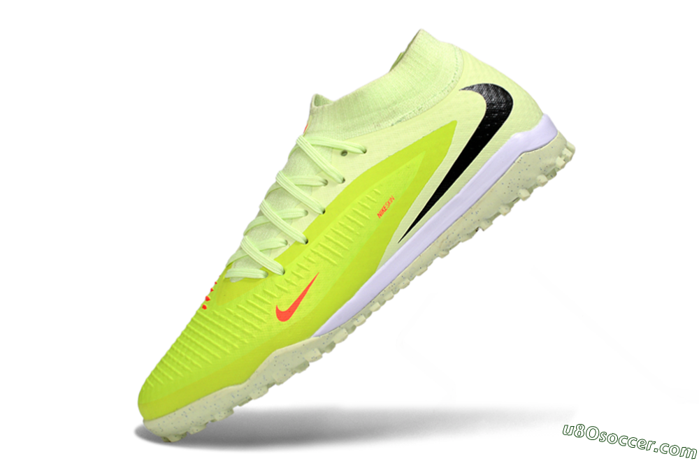 Nike Phantom 6 Elite High TF Artificial Turf Soccer Shoes - Yellow/Electric Lemon/Neon Green 5