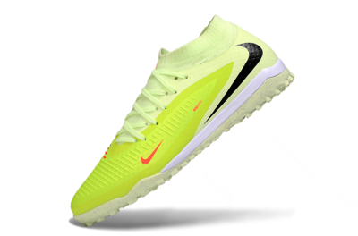Nike Phantom 6 Elite High TF Artificial Turf Soccer Shoes - Yellow/Electric Lemon/Neon Green