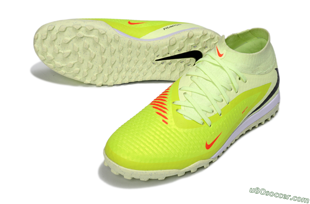 Nike Phantom 6 Elite High TF Artificial Turf Soccer Shoes - Yellow/Electric Lemon/Neon Green 3
