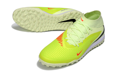 Nike Phantom 6 Elite High TF Artificial Turf Soccer Shoes - Yellow/Electric Lemon/Neon Green