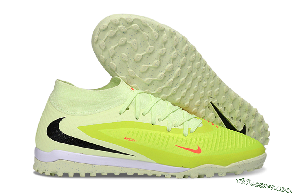 Nike Phantom 6 Elite High TF Artificial Turf Soccer Shoes - Yellow/Electric Lemon/Neon Green 1