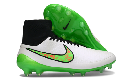 Nike Magista Obra FG Firm Ground Soccer Cleats - White/Vibrant Green/Black
