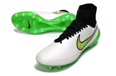 Nike Magista Obra FG Firm Ground Soccer Cleats - White/Vibrant Green/Black