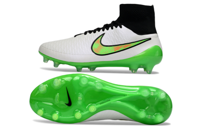 Nike Magista Obra FG Firm Ground Soccer Cleats - White/Vibrant Green/Black