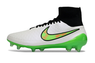 Nike Magista Obra FG Firm Ground Soccer Cleats - White/Vibrant Green/Black
