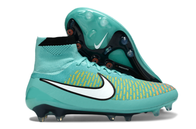 Nike Magista Obra FG Firm Ground Soccer Cleats - Aqua/Coral Burst/Neon Black