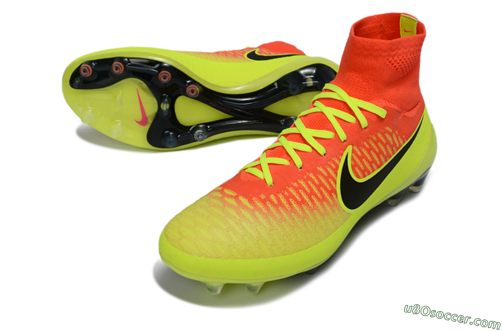 Nike Magista Obra FG Firm Ground Soccer Cleats - Yellow/Electric Yellow/Fiery Orange 3