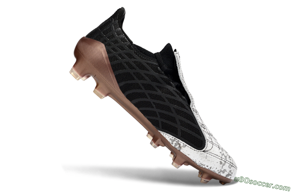 Adidas F50 Spider Elite FG Firm Ground Soccer Cleats - Black/Metallic Brown/White 4