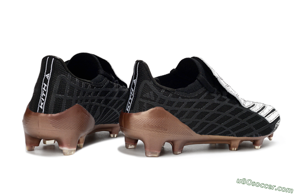 Adidas F50 Spider Elite FG Firm Ground Soccer Cleats - Black/Metallic Brown/White 6