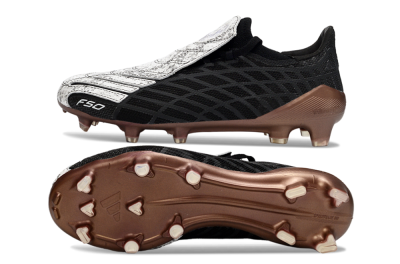 Adidas F50 Spider Elite FG Firm Ground Soccer Cleats - Black/Metallic Brown/White