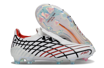 Adidas F50 Spider Elite FG Firm Ground Soccer Cleats - White/Dynamic Red/Black