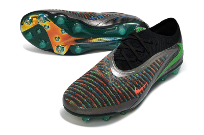 Nike Phantom 6 Elite AG Artificial Grass Soccer Cleats - Black/Grey/Silver