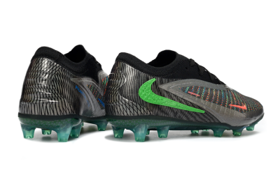Nike Phantom 6 Elite AG Artificial Grass Soccer Cleats - Black/Grey/Silver