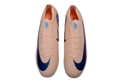 Nike Air Zoom Mercurial Vapor 16 Elite SG Soft Ground Soccer Cleats - Peach/Dark Blue/Nectar Orange
