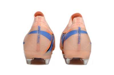 Nike Air Zoom Mercurial Vapor 16 Elite SG Soft Ground Soccer Cleats - Peach/Dark Blue/Nectar Orange