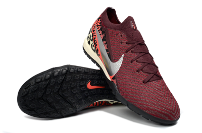 Nike Air Zoom Mercurial Vapor 16 Elite TF Artificial Turf Soccer Shoes - Maroon/Crimson Red/Black