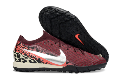Nike Air Zoom Mercurial Vapor 16 Elite TF Artificial Turf Soccer Shoes - Maroon/Crimson Red/Black