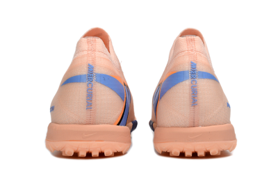 Nike Air Zoom Mercurial Vapor 16 Elite TF Artificial Turf Soccer Shoes - Peach/Navy Blue/Light Orange