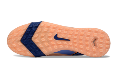 Nike Air Zoom Mercurial Vapor 16 Elite TF Artificial Turf Soccer Shoes - Peach/Navy Blue/Light Orange