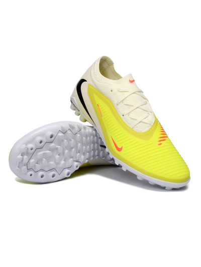 Nike Phantom 6 Elite Low TF Artificial Turf Soccer Shoes - Yellow/Neon Yellow/White