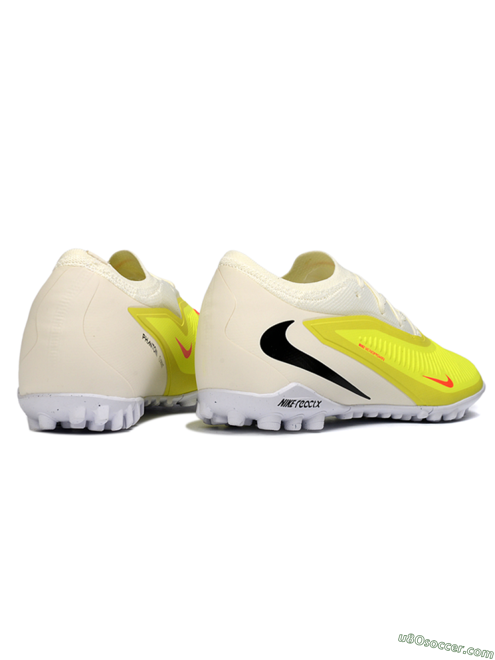 Nike Phantom 6 Elite Low TF Artificial Turf Soccer Shoes - Yellow/Neon Yellow/White 6