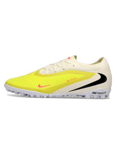 Nike Phantom 6 Elite Low TF Artificial Turf Soccer Shoes - Yellow/Neon Yellow/White