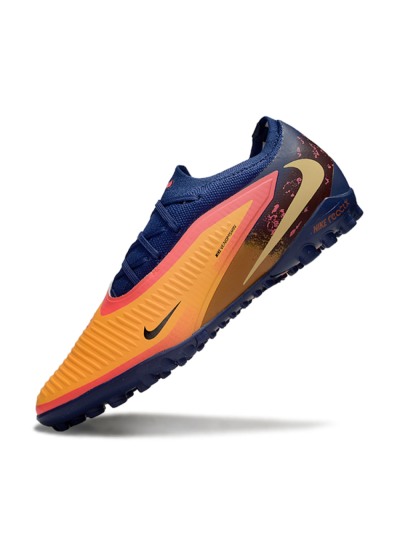 Nike Phantom 6 Elite Low TF Artificial Turf Soccer Shoes - Orange/Deep Blue/Flame Pink