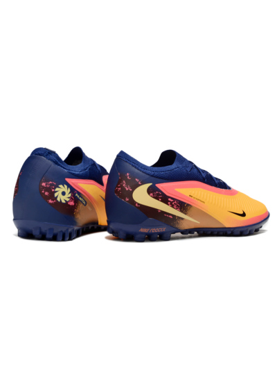 Nike Phantom 6 Elite Low TF Artificial Turf Soccer Shoes - Orange/Deep Blue/Flame Pink