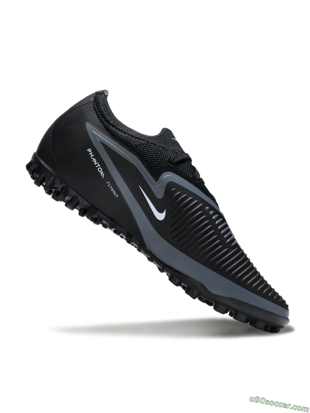 Nike Phantom 6 Elite Low TF Artificial Turf Soccer Shoes - Black/Charcoal Gray/White 4