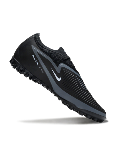 Nike Phantom 6 Elite Low TF Artificial Turf Soccer Shoes - Black/Charcoal Gray/White