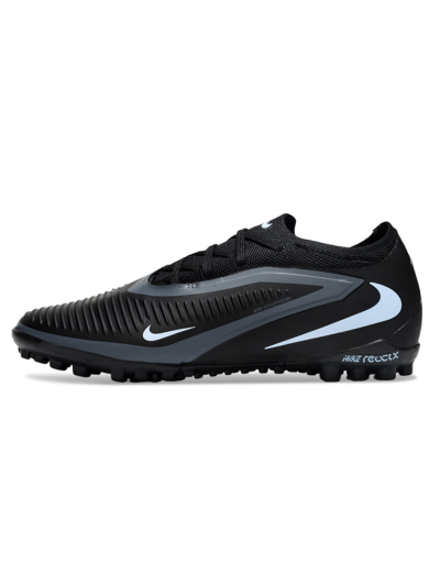 Nike Phantom 6 Elite Low TF Artificial Turf Soccer Shoes - Black/Charcoal Gray/White