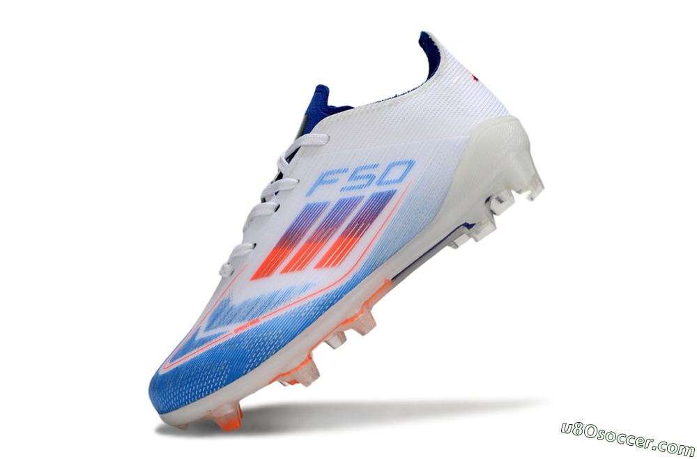 Adidas F50 Elite FG Firm Ground Soccer Cleats - Blue/Electric Blue/White 4