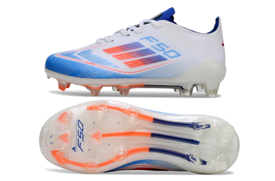 Adidas F50 Elite FG Firm Ground Soccer Cleats - Blue/Electric Blue/White