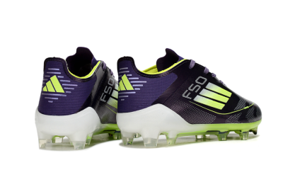 Adidas F50 Elite FG Firm Ground Soccer Cleats - Purple/Lime Green/Dark Purple