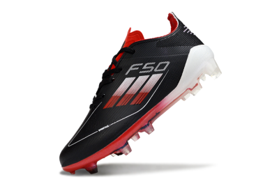 Adidas F50 Elite FG Firm Ground Soccer Cleats - Black/Scarlet Red/White