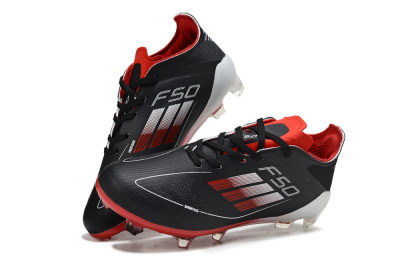 Adidas F50 Elite FG Firm Ground Soccer Cleats - Black/Scarlet Red/White