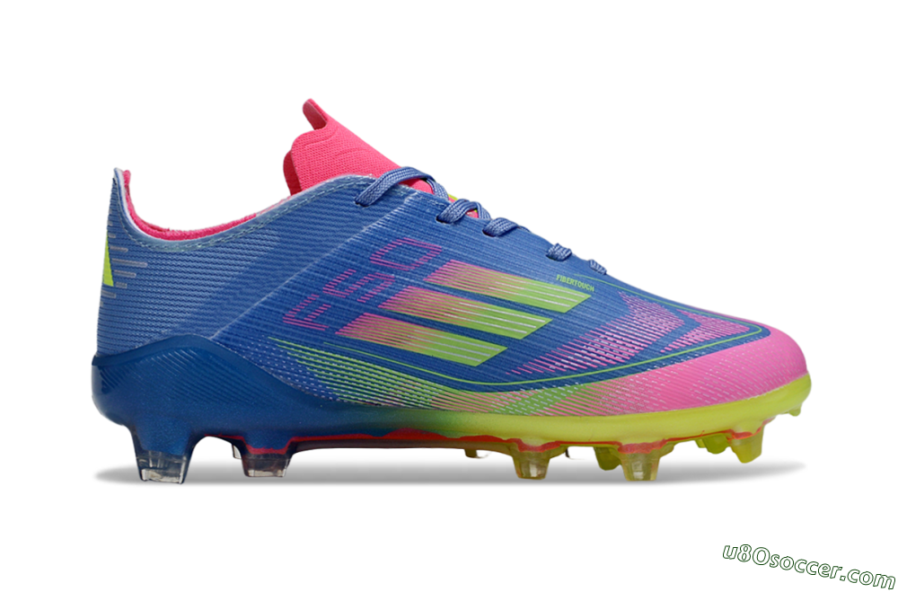 Adidas F50 Elite FG Firm Ground Soccer Cleats - Blue/Neon Pink/Neon Yellow 5