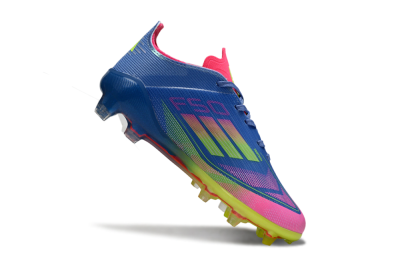 Adidas F50 Elite FG Firm Ground Soccer Cleats - Blue/Neon Pink/Neon Yellow